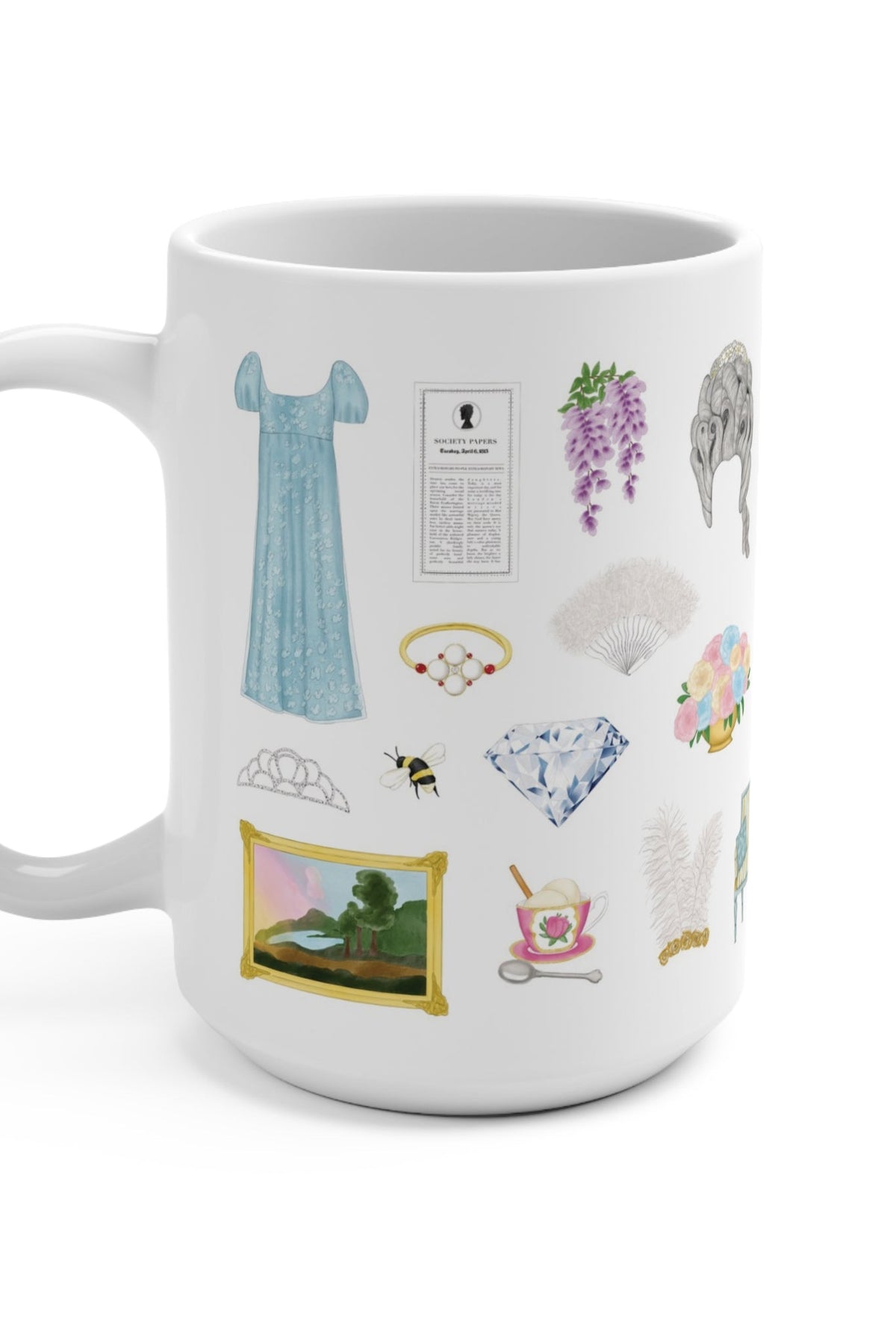 talk of the ton mug - bridgerton fan mug