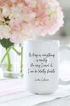 As long as everything is exactly the way I want it, I can be totally flexible. - Lorelai Gilmore  This is the perfect mug for anyone who loves all things Gilmore Girls! 