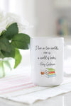 I live in two worlds, one is a world of books. - Rory Gilmore  This is the perfect mug for anyone who loves all things Gilmore Girls! 