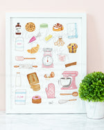 Baking Art Print