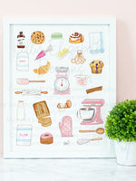 Baking Art Print