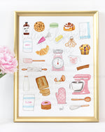 Baking Art Print