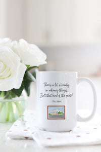 There's a lot of beauty in ordinary things. Isn't that kind of the point? - Pam Halpert  Fact: This is the perfect mug for anyone who loves all things The Office! 