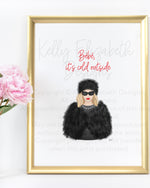 This is the ultimate holiday print for anyone who loves Moira Rose! Schitt's Creek print