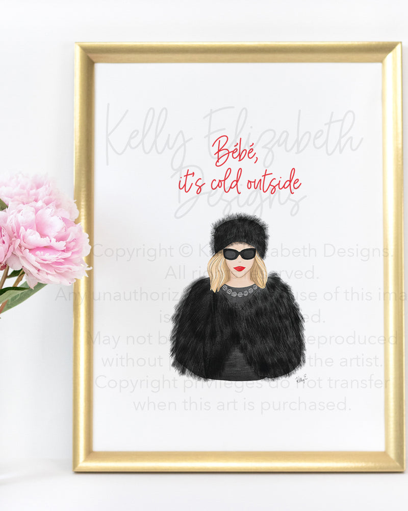This is the ultimate holiday print for anyone who loves Moira Rose! Schitt's Creek print