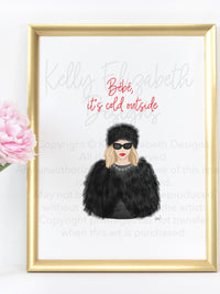 This is the ultimate holiday print for anyone who loves Moira Rose! Schitt's Creek print
