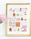 Christmas Baking Art Print