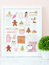 Christmas Baking Art Print