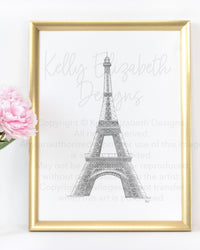 Eiffel Tower Art Print