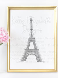 Eiffel Tower Art Print