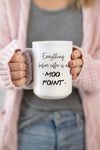 Everything before coffee is a moo point. This is the perfect mug for anyone who loves all things Friends! 