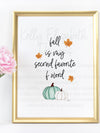 Fall Is My Second Favorite F Word Art Print