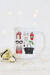 Glam Christmas Mug - Red