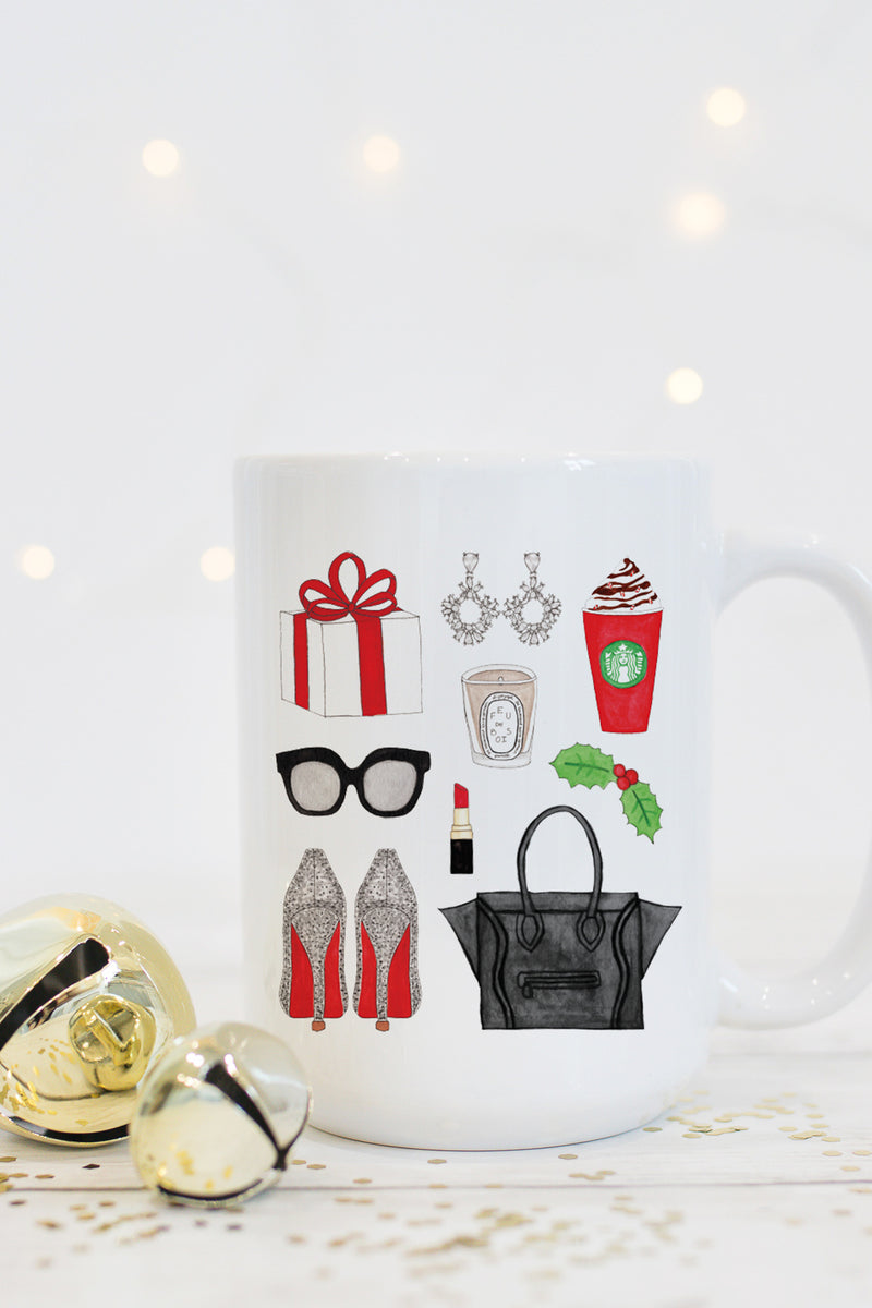 Glam Christmas Mug - Red