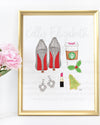 Glam Christmas Art Print