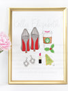 Glam Christmas Art Print