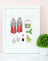 Glam Christmas Art Print