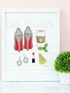 Glam Christmas Art Print