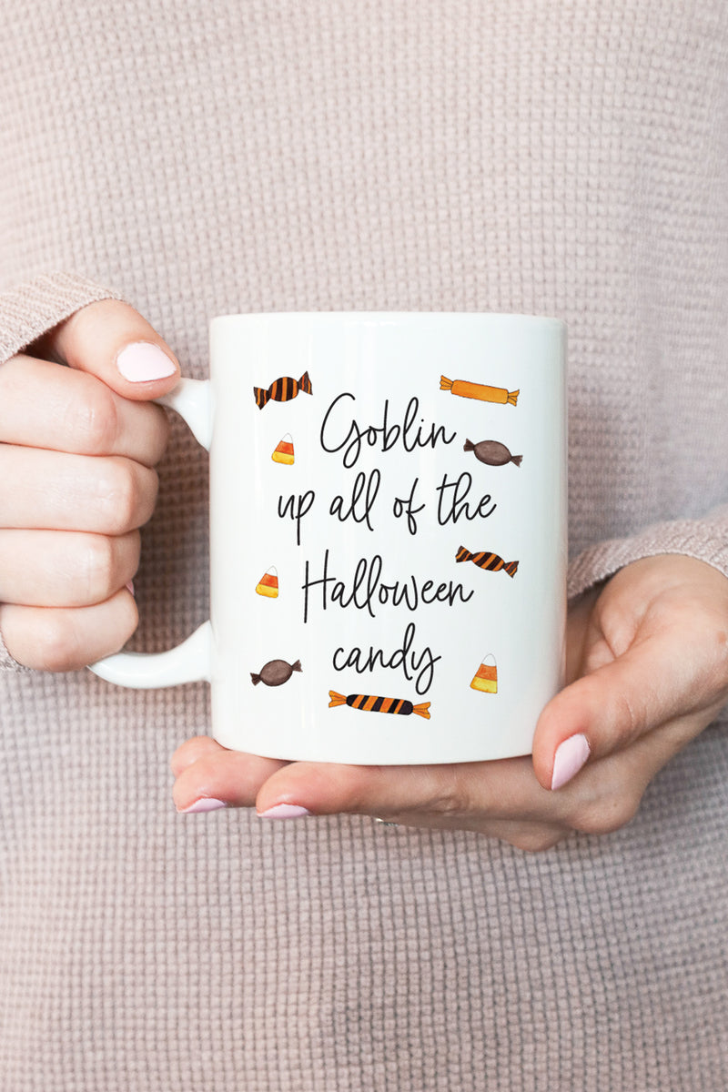 Goblin Up All Of The Halloween Candy Mug