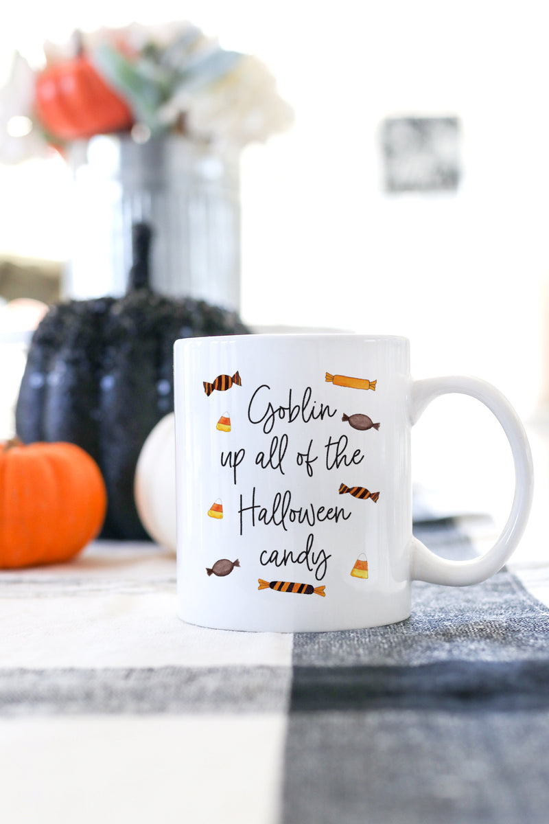 Goblin Up All Of The Halloween Candy Mug