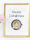 Hocus Pocus I Need Coffee To Focus Art Print