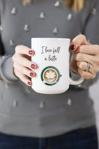 I Love Fall A Latte Mug