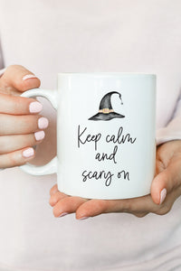 Keep Calm And Scary On Mug