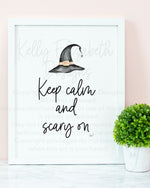 Keep Calm and Scary On Art Print