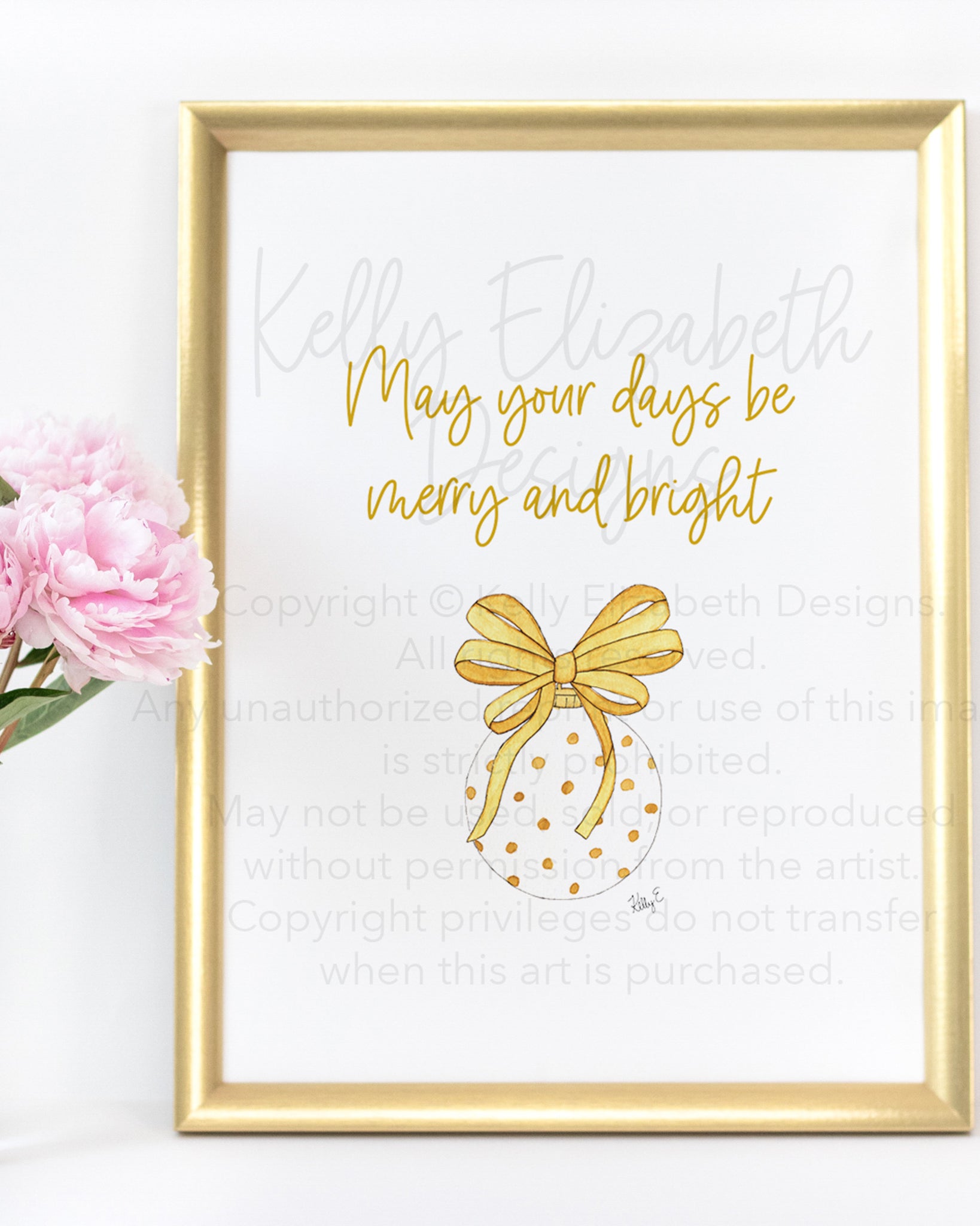May Your Days Be Merry and Bright Art Print