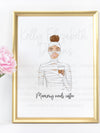 Mummy Needs Coffee Art Print