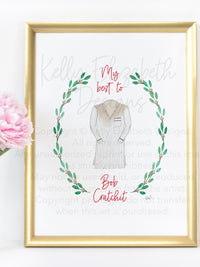 My Best To Bob Cratchit. This is the ultimate holiday print for anyone who loves David Rose!