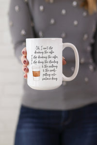 Oh, I can't stop drinking the coffee. I stop drinking the coffee, I stop doing the standing and the walking and the words-putting-into-sentence doing. - Lorelai Gilmore  This is the perfect mug for anyone who loves all things Gilmore Girls! 