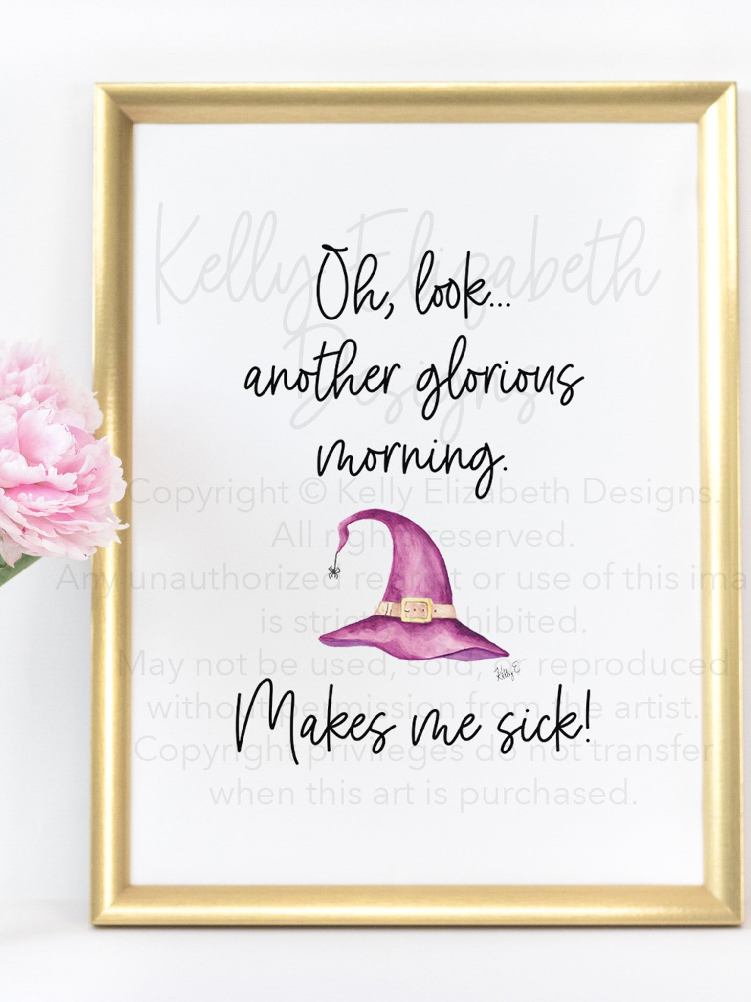 Oh Look Another Glorious Morning Art Print. This is the perfect print for Halloween lovers! Hocus Pocus