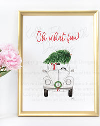 Oh What Fun Christmas Art Print