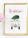 Oh What Fun Christmas Art Print
