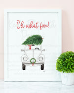 Oh What Fun Christmas Art Print