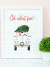 Oh What Fun Christmas Art Print