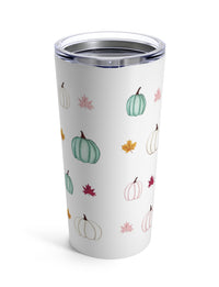 Pastel Pumpkins and Leaves Tumbler