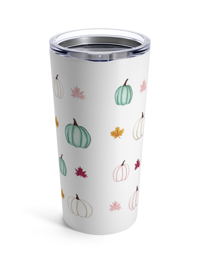 Pastel Pumpkins and Leaves Tumbler