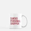 santa's personal shopper christmas mug kelly elizabeth designs