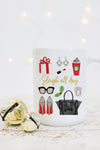 Sleigh All Day Mug - Red