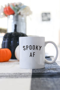 spooky af halloween mug kelly elizabeth designs