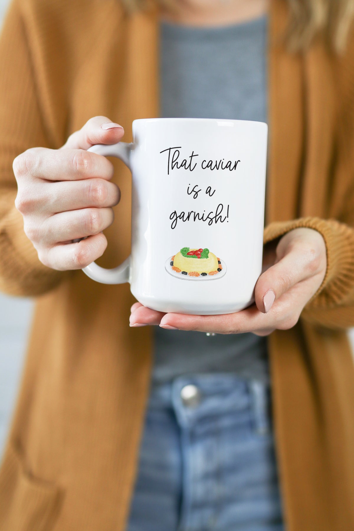 "That caviar is a garnish!" - Kathleen Kelly You've Got Mail mug