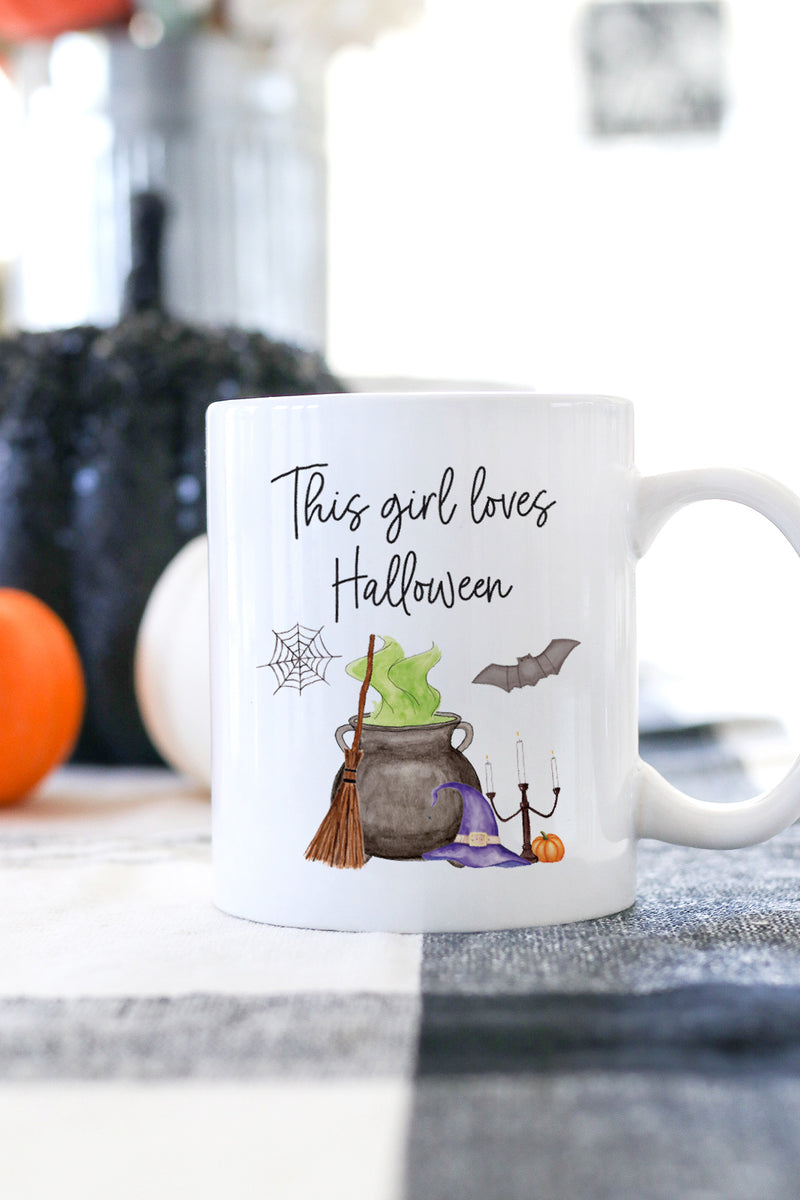 This Girl Loves Halloween Mug