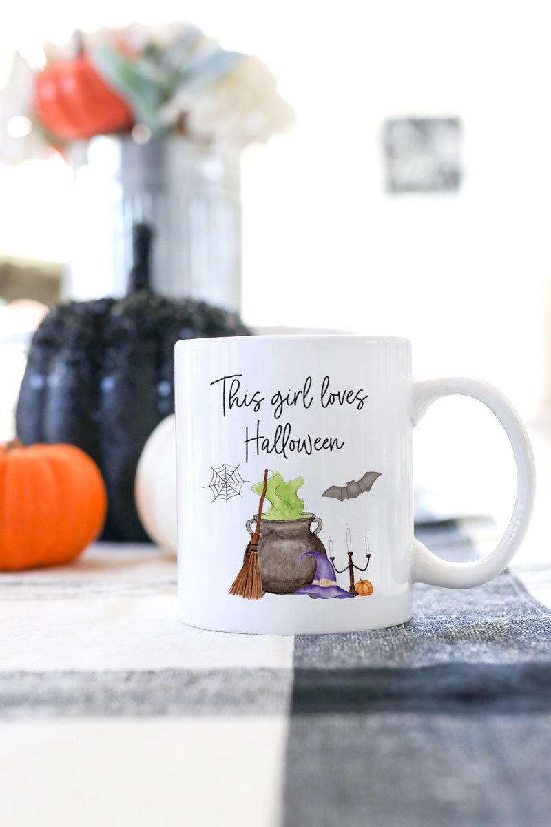 This Girl Loves Halloween Mug