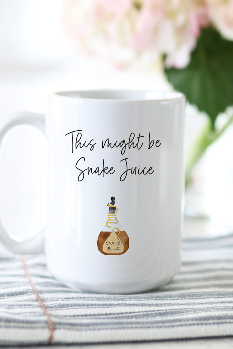 This Might Be Snake Juice. This is the perfect mug for anyone who loves all things Parks and Rec! 
