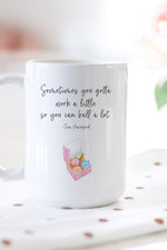 This is the perfect mug for anyone who loves all things Parks and Rec!   "Sometimes you gotta work a little so you can ball a lot." - Tom Haverford